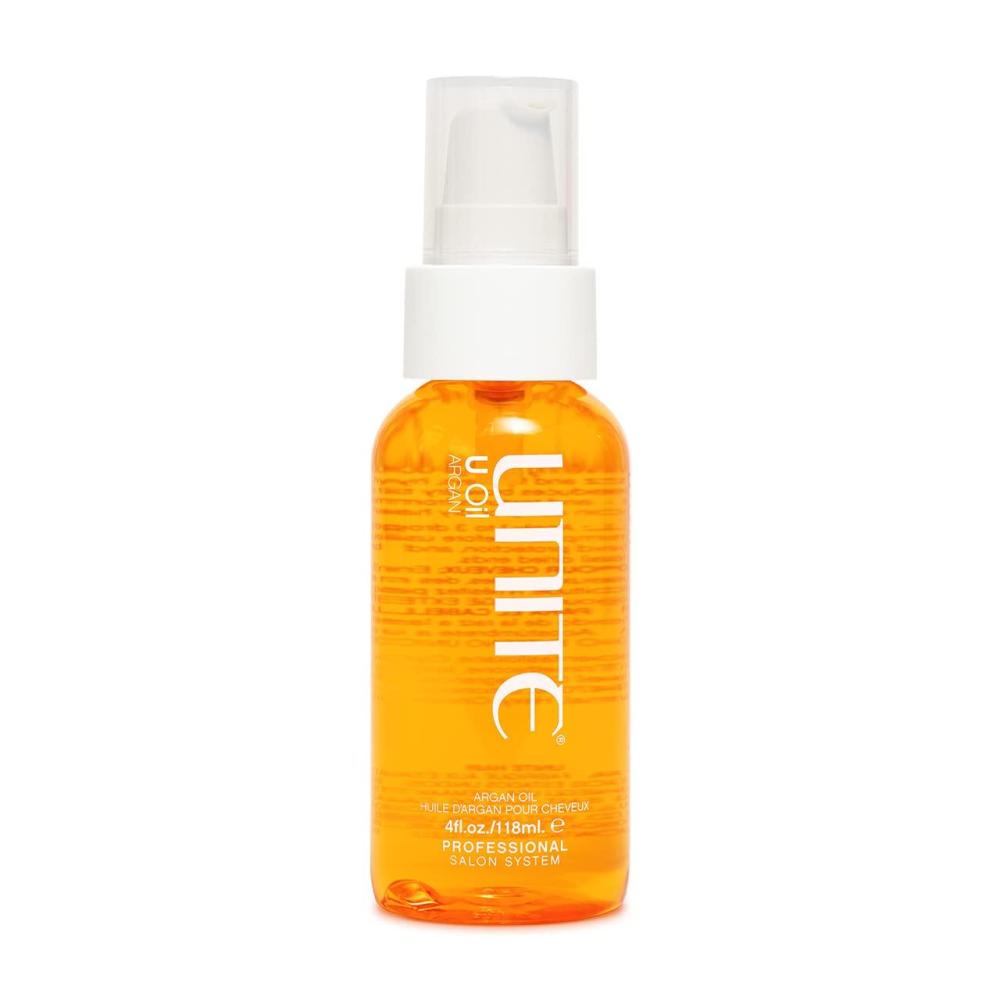 imageUNITE Hair U Oil Argan Infused Hair Oil for Hydration Shine amp Frizz Control Smooths Softens amp Protects Without Weighing Hair Down Ideal for All Hair Types amp Textures 4 Fl Oz