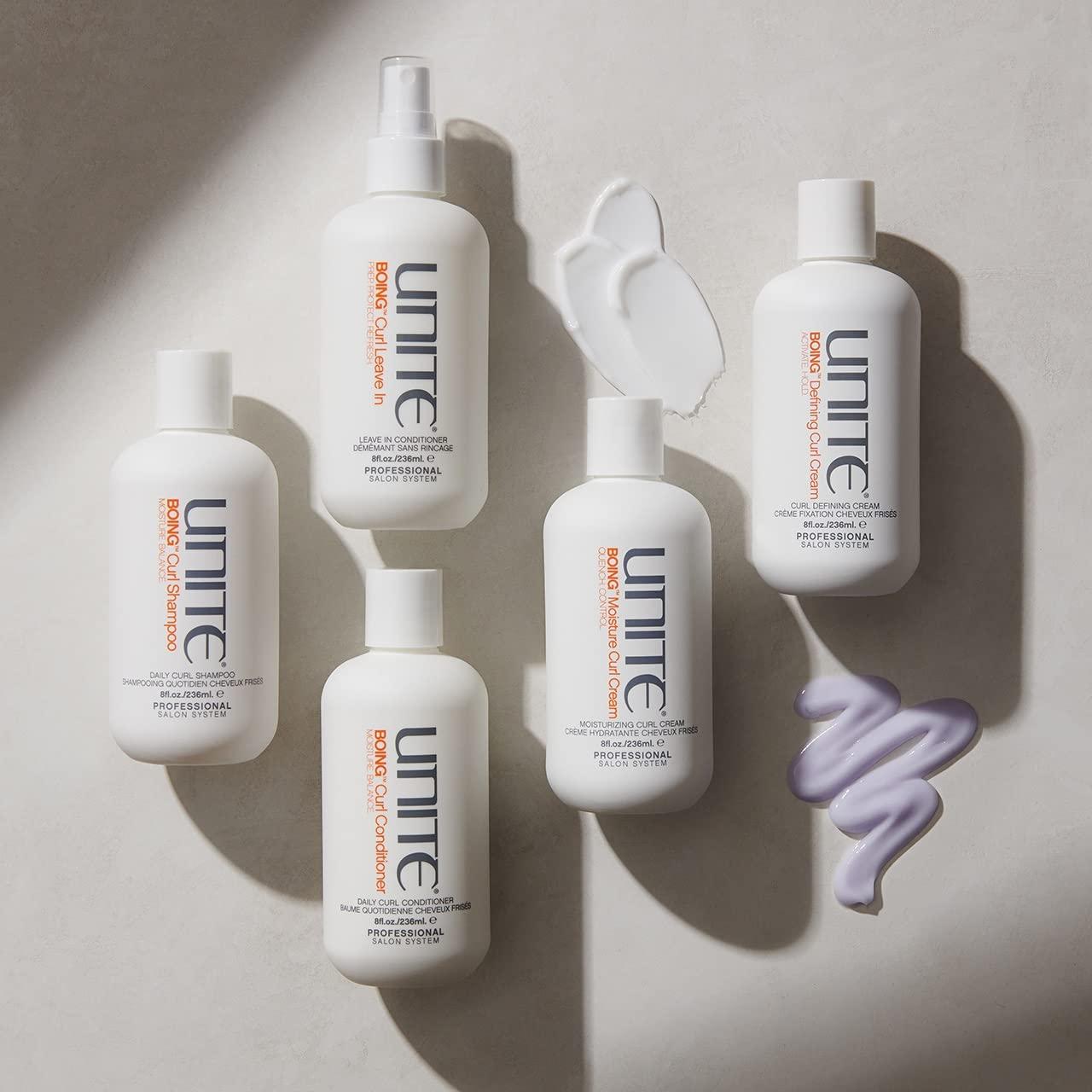 imageUNITE Hair BOING Curl Shampoo Hydrating Cleanser to Gently Cleanse Enhance amp Protect Natural Curls For Wavy Curly amp Coily Hair 8 Fl Oz