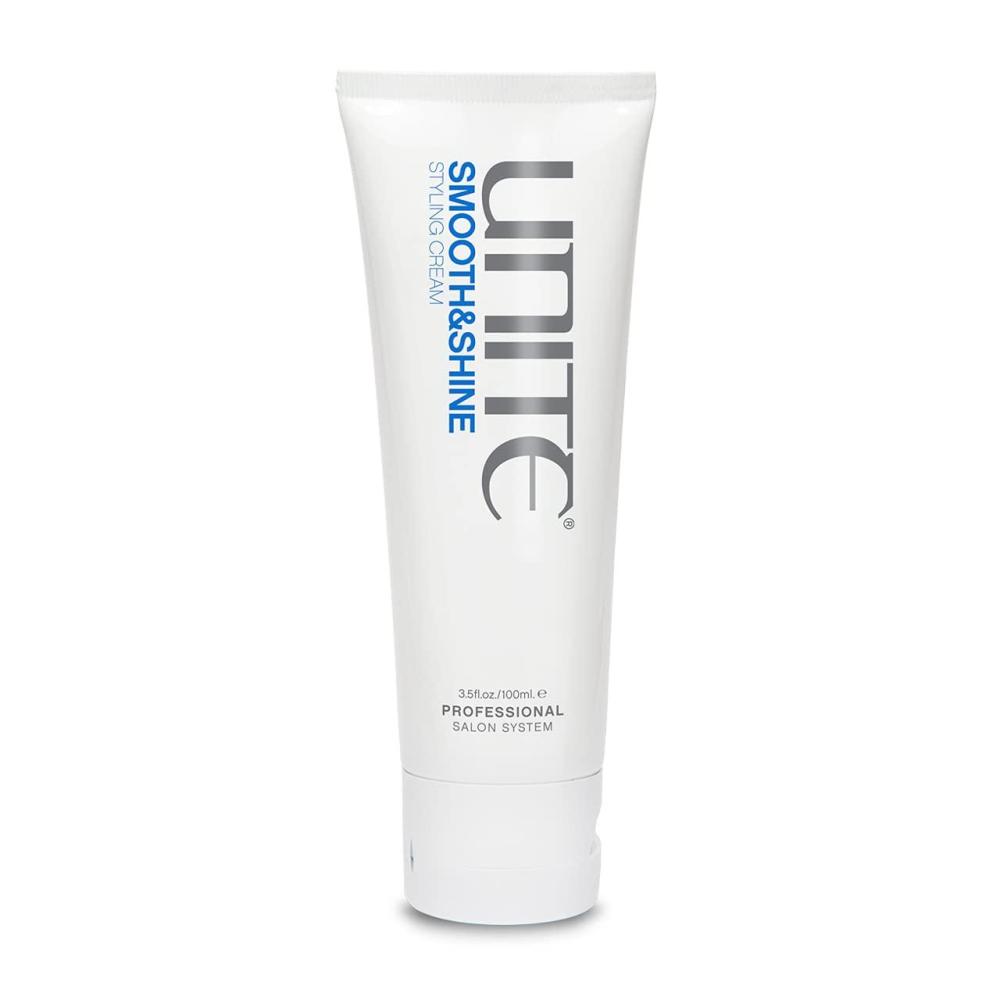 imageUNITE Hair  SMOOTHampSHINE Cream  Smoothing Styling Cream to Control Frizz amp Add Brilliant Shine  Seals Ends amp Reduces BlowDry Time  UV amp Thermal Protection  35 Oz