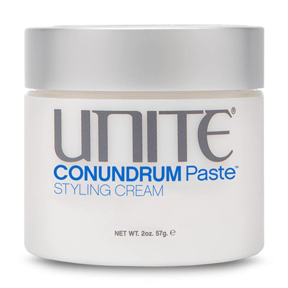 imageUNITE Hair  CONUNDRUM Paste  Hybrid Styling Cream for Moldable Texture amp Flexible LongLasting Hold  Natural Finish  UV amp Thermal Protection  2 Oz