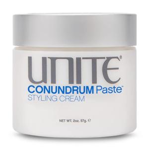 UNITE Hair – CONUNDRUM Paste – Hybrid Styling Cream for Moldable Texture & Flexible, Long-Lasting Hold – Natural Finish – UV & Thermal Protection – 2 Oz