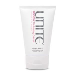 UNITE Hair – BOOSTA Thickening Crème – Lightweight Styling Cream to Instantly Add Thickness & Touchable Volume – For Fine or Limp Hair – UV & Thermal Protection – 4 Fl Oz