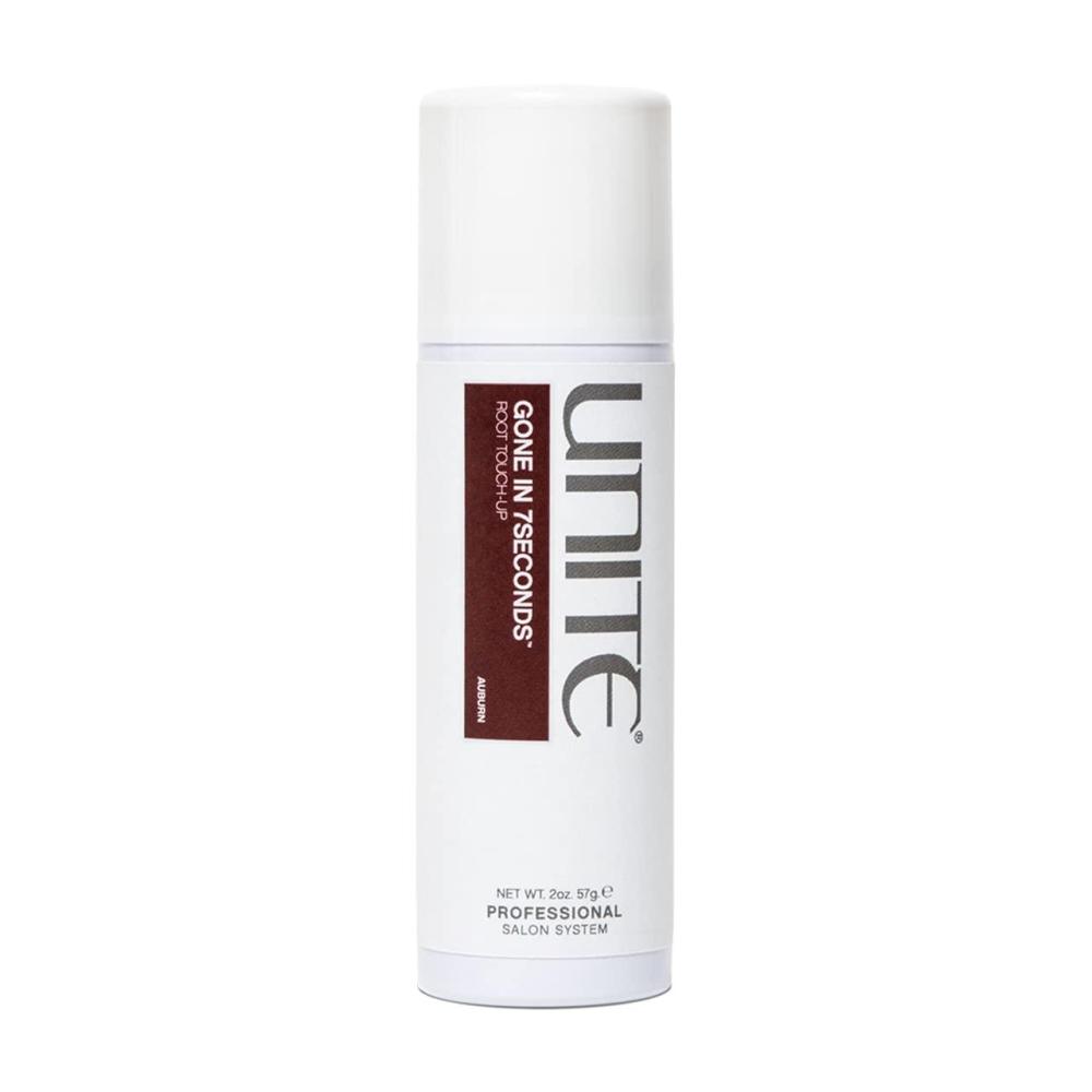 imageUNITE Hair Gone in 7SECONDS Root Auburn Temporary Root Concealer That Blends and Covers Grays Ideal for All Hair Types Auburn 20 oz