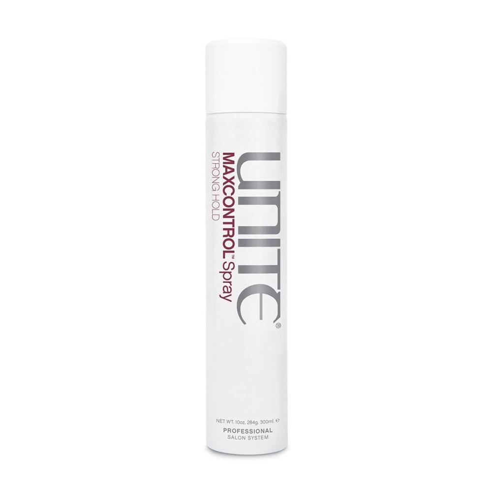 imageUNITE Hair MAXCONTROL Hairspray Strong Hold Styling Spray with Workable Brushable Control FlakeFree Finish Thermal Protection 10 Oz