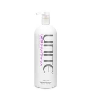 UNITE Hair – LAZER Straight Shampoo – Professional-Size Smoothing Cleanser to Tame Frizz & Control Thick, Unruly Hair – 32 Fl Oz