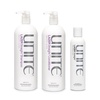 UNITE Hair – LAZER Straight Shampoo, Conditioner & Relaxing Fluid – Professional-Size System for Smooth, Frizz-Controlled Hair – Humidity Protection – 32 Fl Oz, 32 Fl Oz & 8 Fl Oz