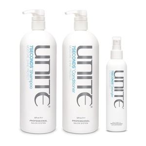 UNITE Hair – 7SECONDS Shampoo, Conditioner & Detangler – Professional-Size System for Hydration, Strength & Shine – UV & Heat Protection – 32 Fl Oz, 32 Fl Oz & 8 Fl Oz
