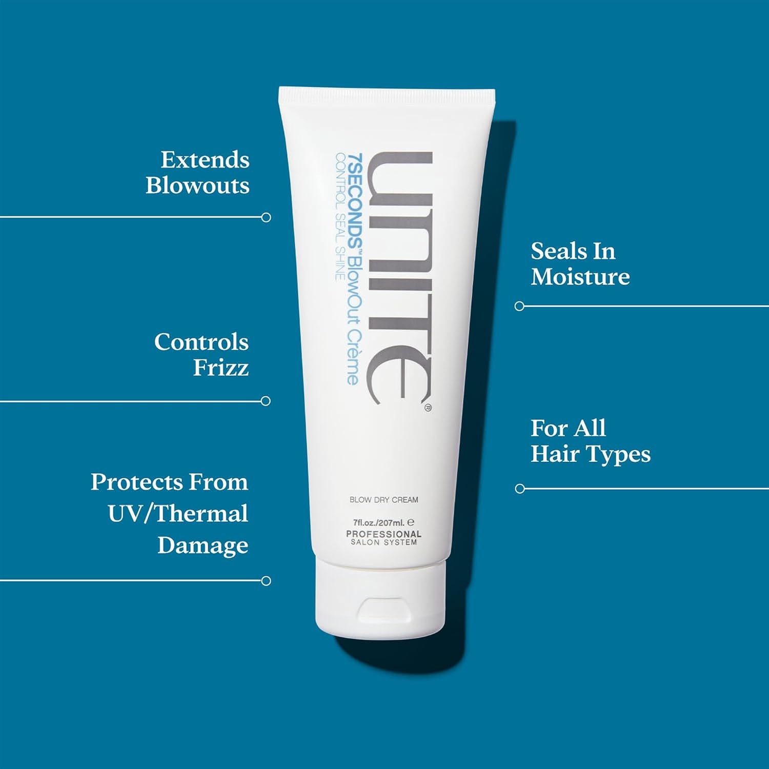 image:imageUNITE Hair 7SECONDS Shampoo Conditioner amp Styling Crme Set Hydrating Frizz Control for Dry Damaged Hair Repairs amp Extends Blowout All Hair Types