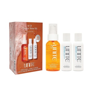 UNITE Hair – 7SECONDS Hydrating Shampoo, Conditioner & Shine Hair U Oil Set – Anti-Frizz, Repairs Dry Damaged Hair – Soft, Smooth & High Shine, Color Safe, All Hair Types